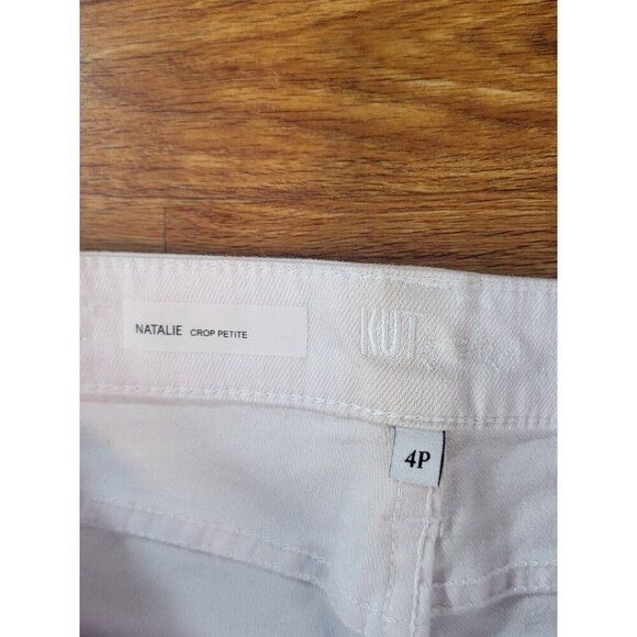 Kut From The Cloth Natalie Crop Petite White‎ Pants - Picture 4 of 4